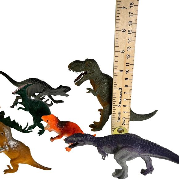 Dinosaur Figure Toy Mix Lot Of 16 Hard Plastic PVC 3”-5” Jurassic Play Dinosaurs - Picture 8 of 10